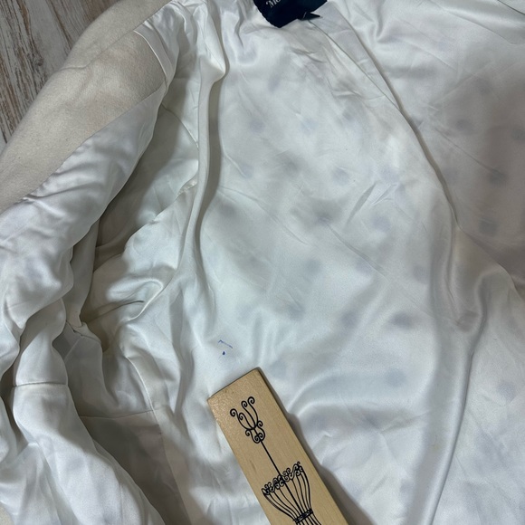 ModCloth Wool Salient Polka Dot Wool Blend Coat in Grey and White - Size 1x - Picture 9 of 16